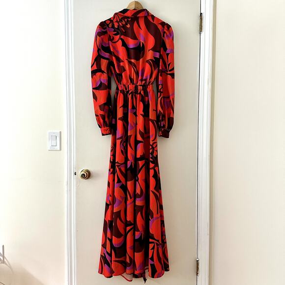 F&P Paris Tie Front Maxi Dress Sz M - Picture 5 of 5